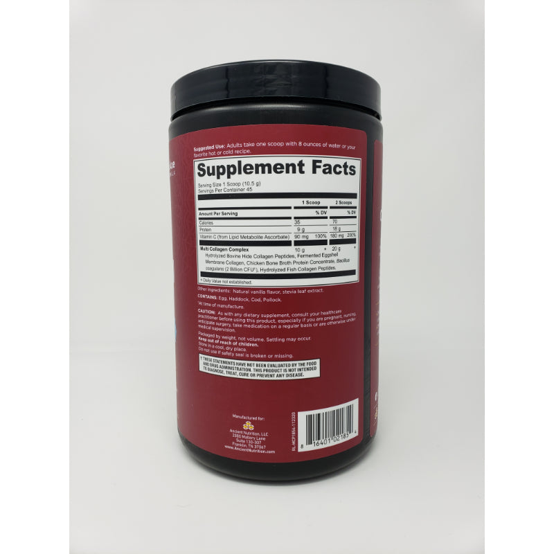 Ancient Nutrition, Multi-Collagen, Protein Powder, Vanilla, 45 Servings Food Items