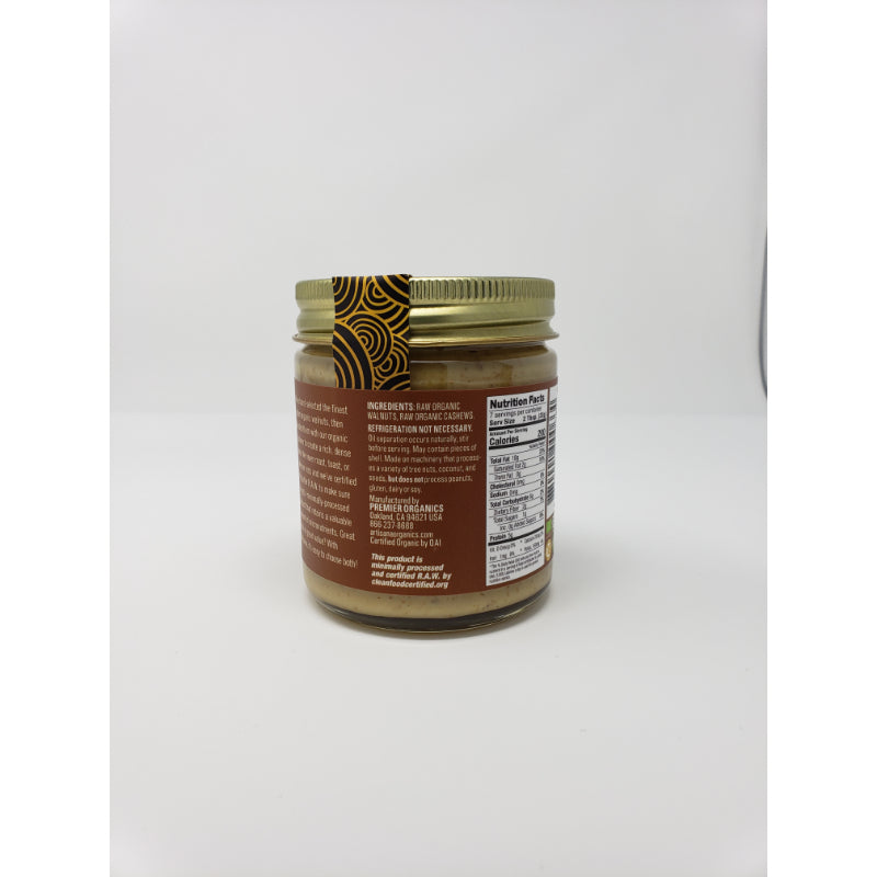 Artisana Organics Raw Walnut Butter with Cashews, 8 oz Condiments