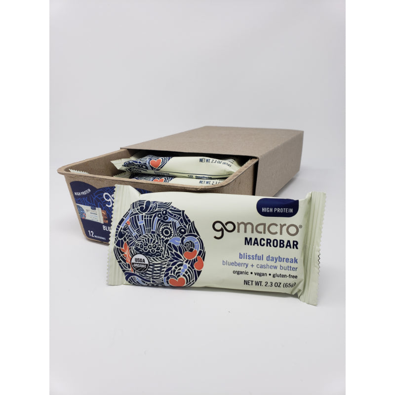 Blissful Daybreak Blueberry and Cashew Butter Protein Bar, 12 count Food Items