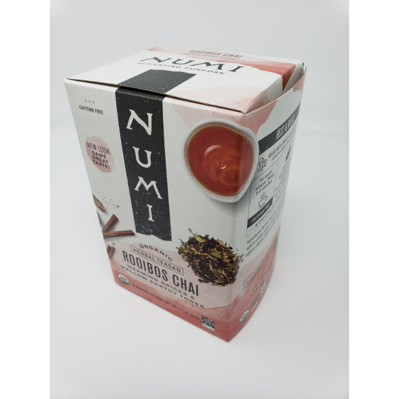 Numi Organic Spiced Rooibos Chai Tea Bags, 18 count Beverages