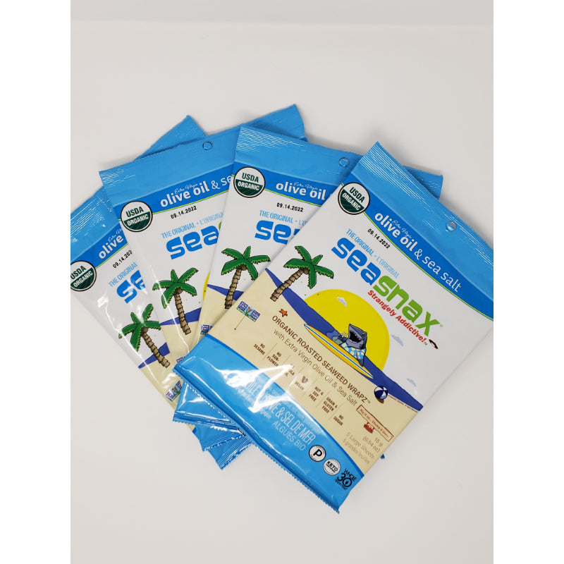 SeaSnax Organic Roasted Seaweed Snacks, 20 count Food Items
