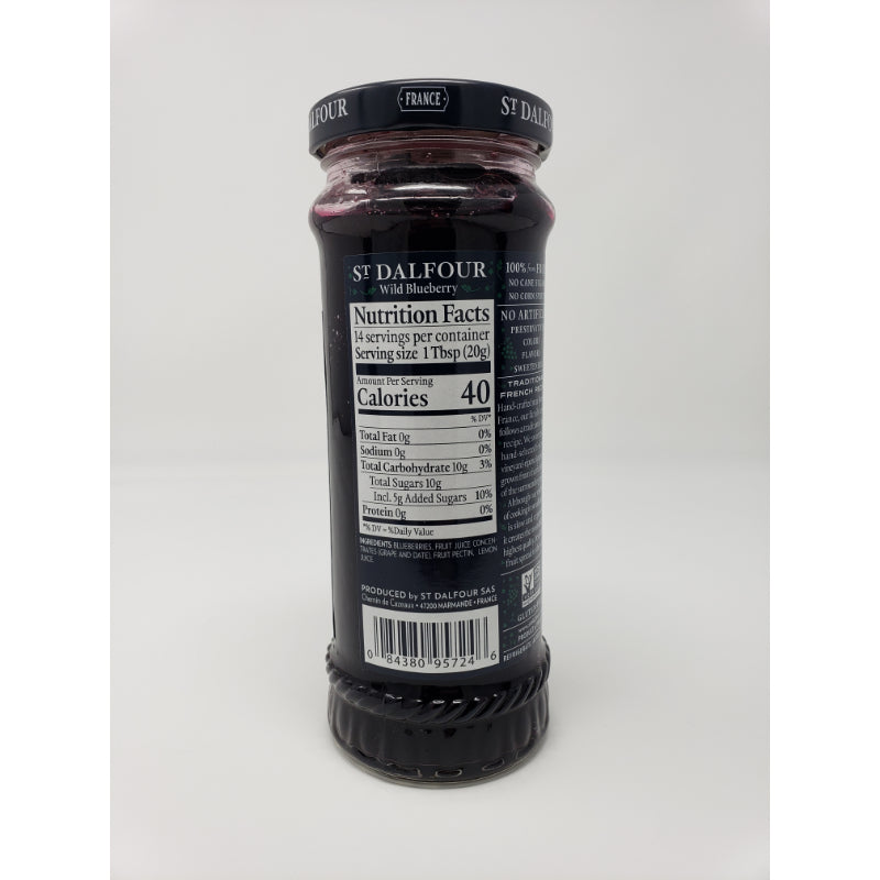 St. Dalfour, Deluxe Wild Blueberry Spread, 10 oz Condiments