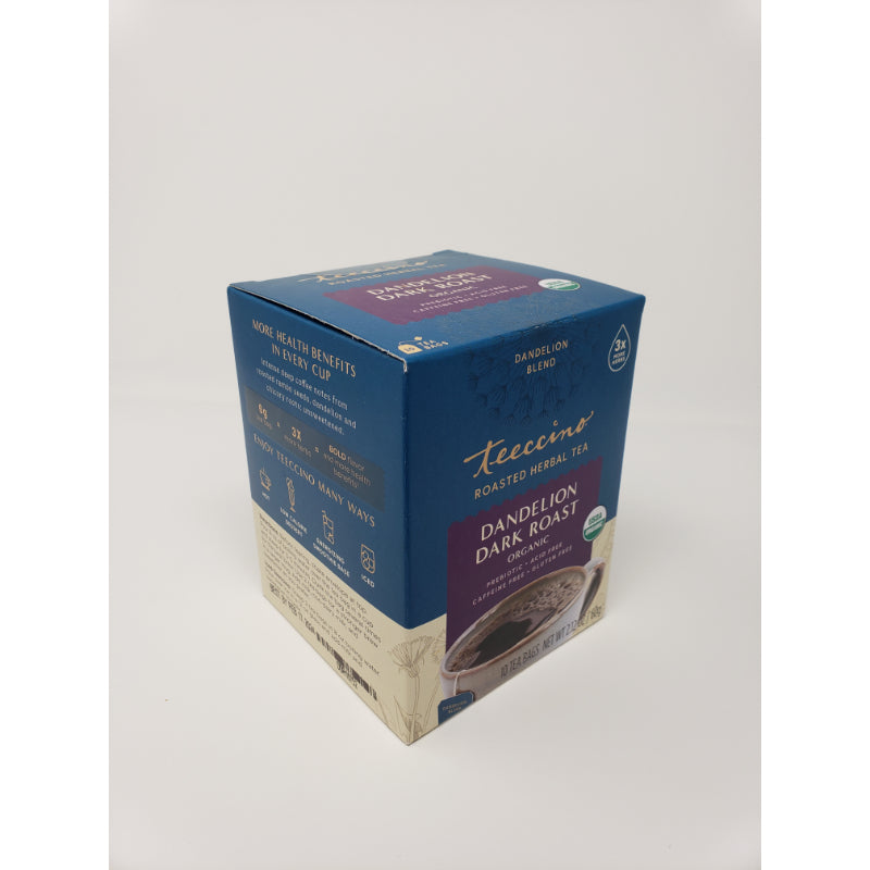 Teeccino Dandelion Dark Roast Tea Bags, 10 count Beverages