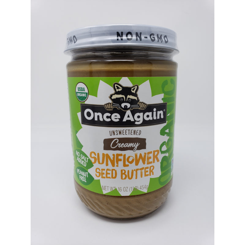 Once Again Sunflower Seed Butter Creamy Unsweetened 16 oz Condiments