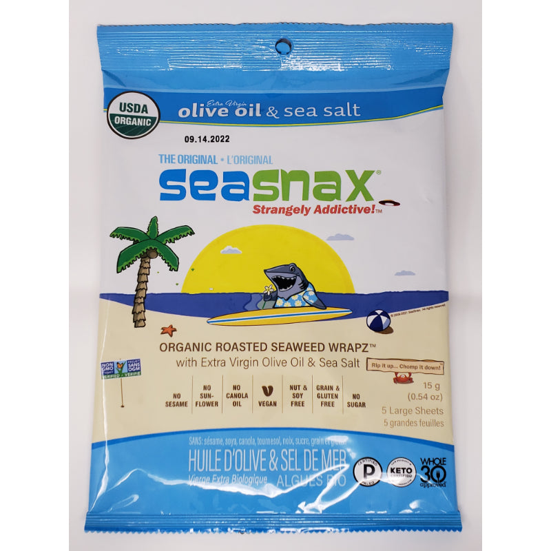 SeaSnax Organic Roasted Seaweed Snacks, 20 count Food Items