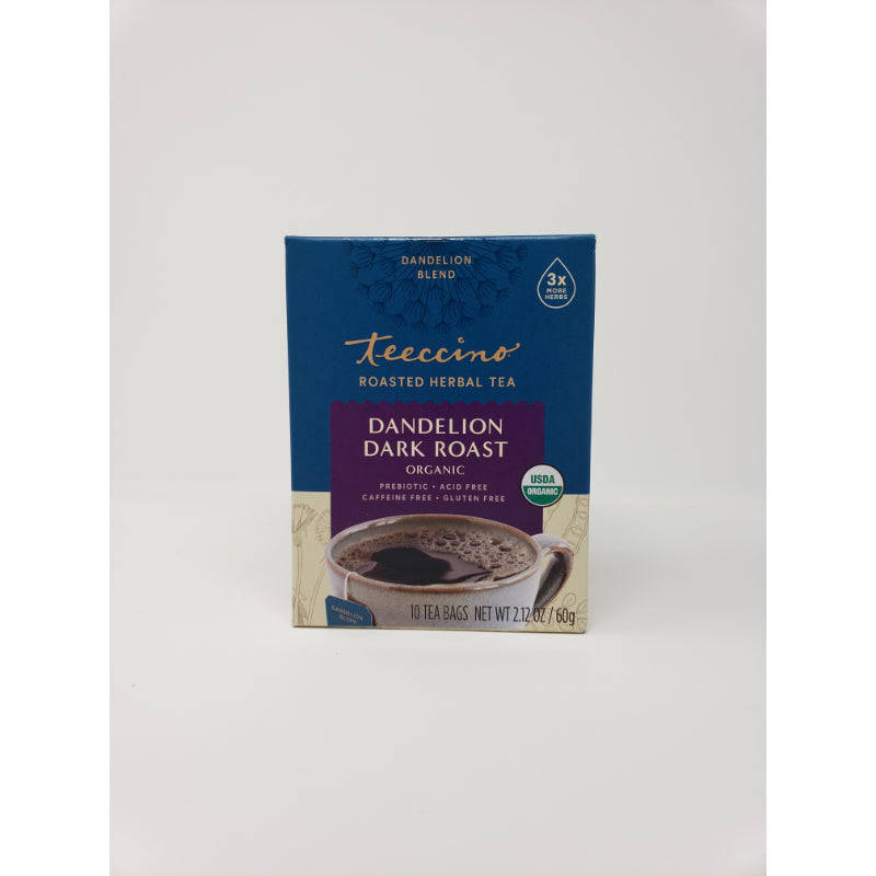Teeccino Dandelion Dark Roast Tea Bags, 10 count Beverages