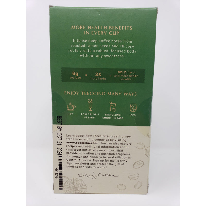 Teeccino French Roast Herbal Coffee Tea Bags, 25 count Beverages