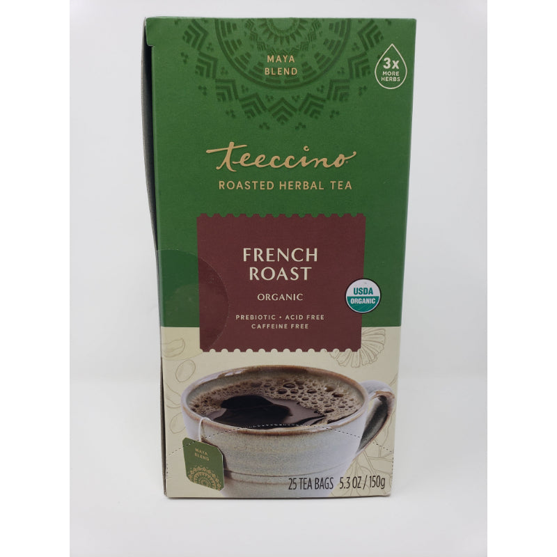 Teeccino French Roast Herbal Coffee Tea Bags, 25 count Beverages