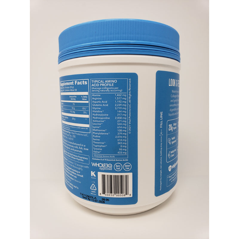 Vital Proteins Collagen Peptides, Unflavored, 20 oz Supplements