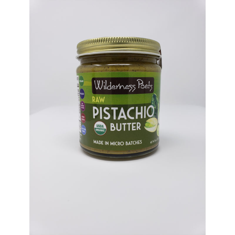 Wilderness Poets, Organic Raw Pistachio Butter, 8 oz Condiments
